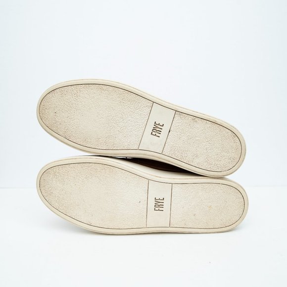 Frye Orange Tan Suede Slip On Shoes - Picture 7 of 8